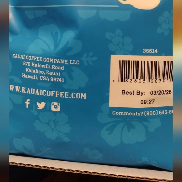 Kauai Medium Roast Whole Bean Coffee 24oz - Picture 4 of 4